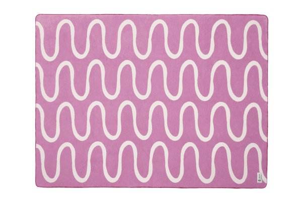 vtwonen noo.ma SWIRL Katoenen deken - Lilac Fluff