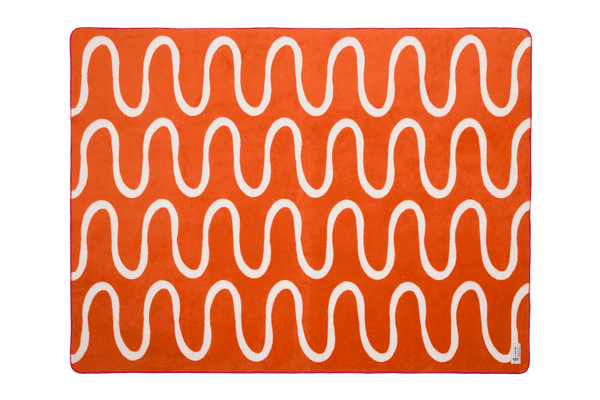 Vtwonen Noo.ma SWIRL Katoenen Deken - Terracotta