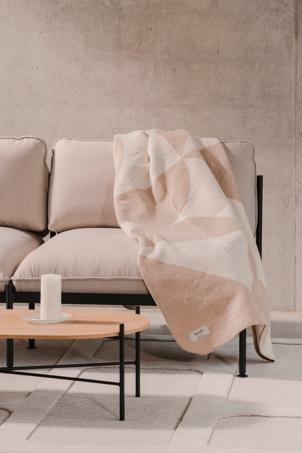 Vtwonen Noo.ma TUL Katoenen Deken - Creme Beige