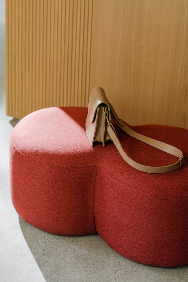 Vtwonen Noo.ma UMBO Poef - Poppy Red