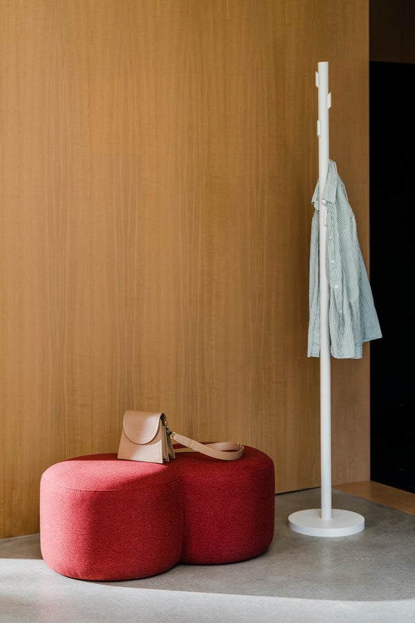 Vtwonen Noo.ma UMBO Poef - Poppy Red