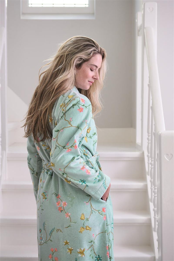 Vtwonen Pip Studio Badjas Les Fleurs - XS - Blauw