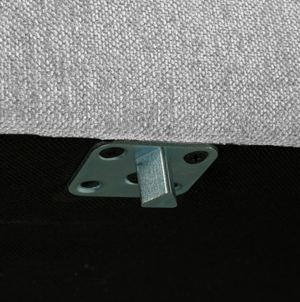 Vtwonen Vtwonen Poef Couple - Polyester - Lichtgrijs - 44x50x100