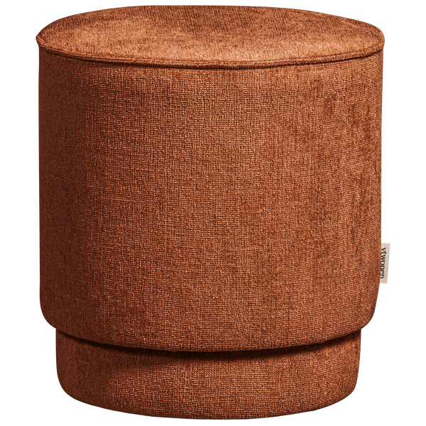 vtwonen vtwonen poef Pearl - Stof - Rust Melange - 45xØ40