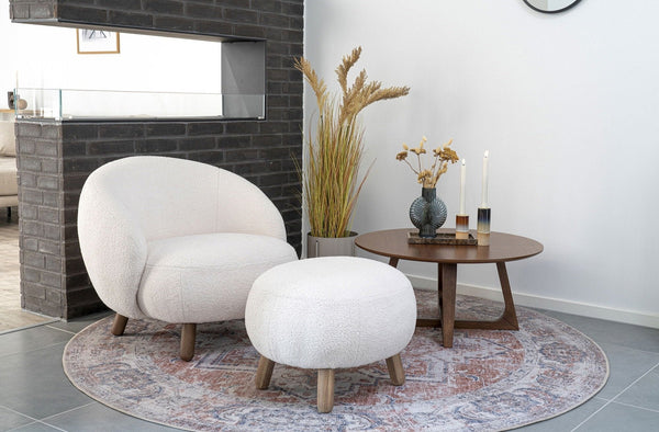 Vtwonen Rebellenclub Poefje Bilby - Wit