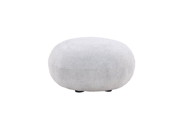 Vtwonen Rebellenclub Poefje Kajana - Lichtgrijs