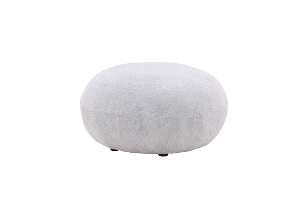 Vtwonen Rebellenclub Poefje Kajana - Lichtgrijs