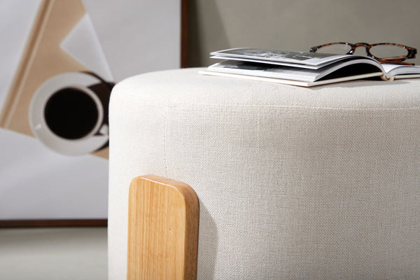 Vtwonen Rebellenclub Poefje Poef - Wit