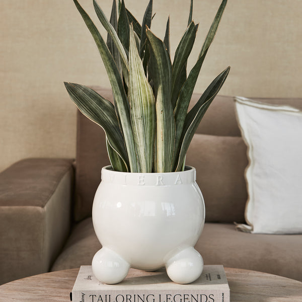 Vtwonen Rivièra Maison - Giulia Pot - Keramiek - Wit