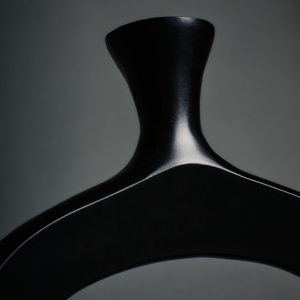 Vtwonen Sia Deco - Grote Gatenvaas - Zwart - IJzer - H64