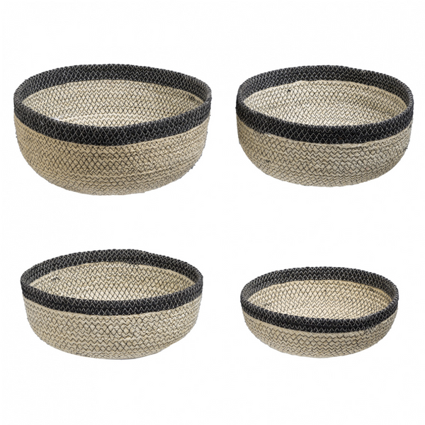 vtwonen Sia Deco - Lijnmanden - Grijs - Jute - H10