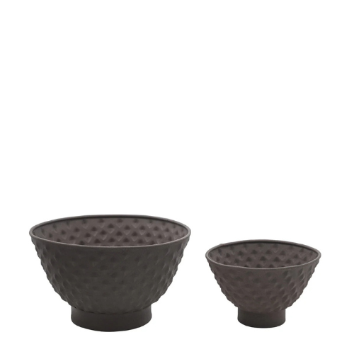 vtwonen Sia Deco - Retro Bloembak - Bruin - IJzer - H21