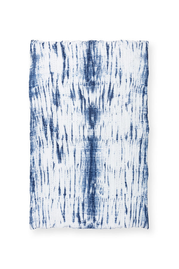 Vtwonen Vtwonen - Tie-Dye Plaid - Katoen - 130x170cm - Blauw Wit