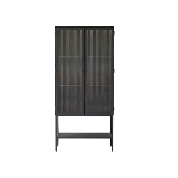 vtwonen Tikamoon Antonin - Metalen vitrinekast - Zwart