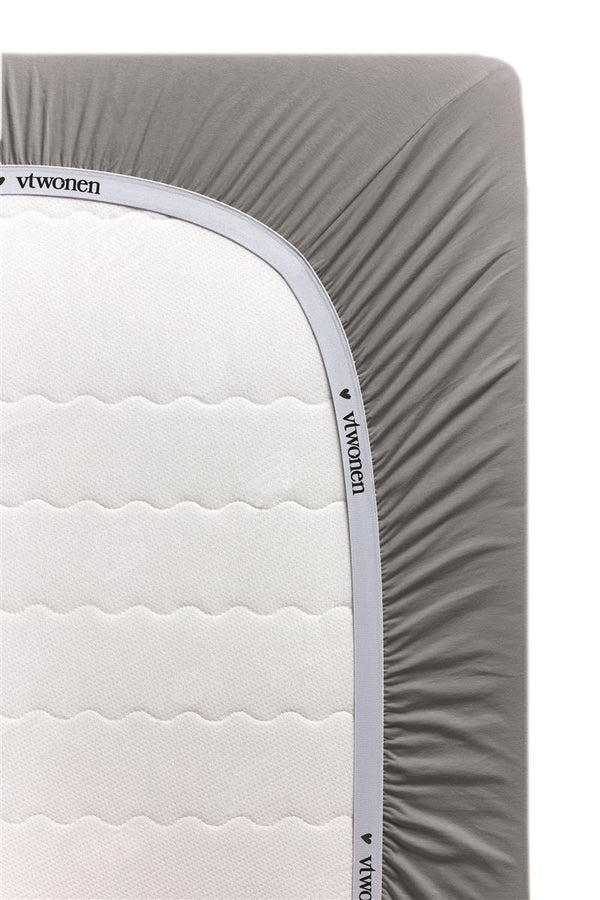 vtwonen vtwonen hoeslaken Covered - 180x200 cm - grijs