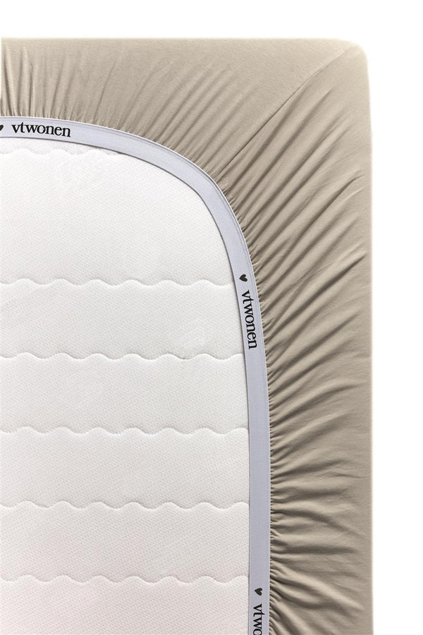 vtwonen vtwonen hoeslaken Covered - 90x200 cm - zand