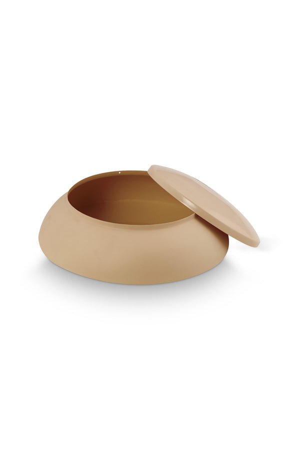 Vtwonen Vtwonen - Opbergbox - Geel Roze - Metaal - 25x8cm