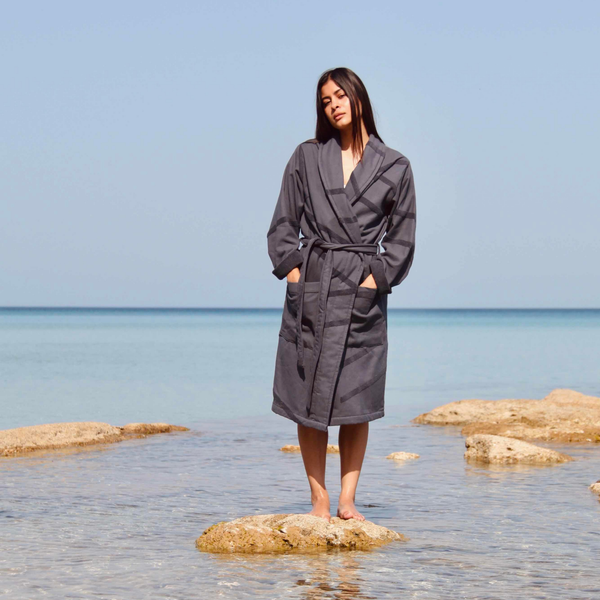 Vtwonen WAY Badjas - L - Charcoal
