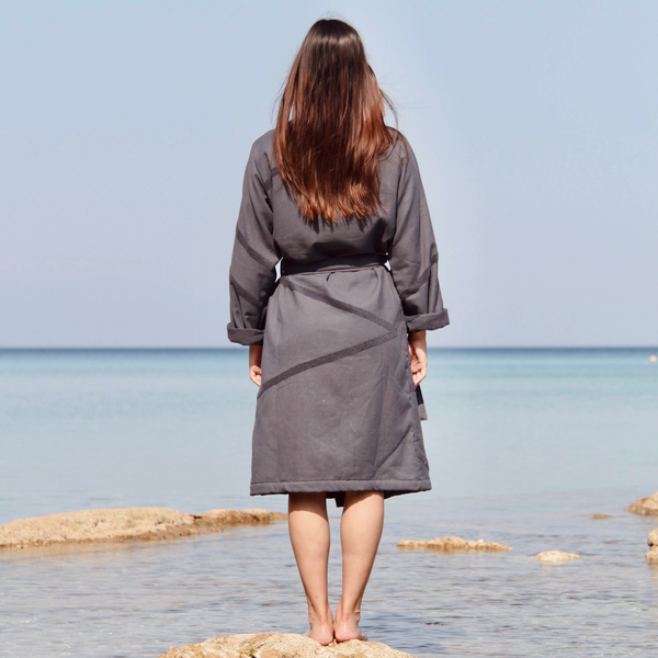 Vtwonen WAY Badjas - XL - Charcoal