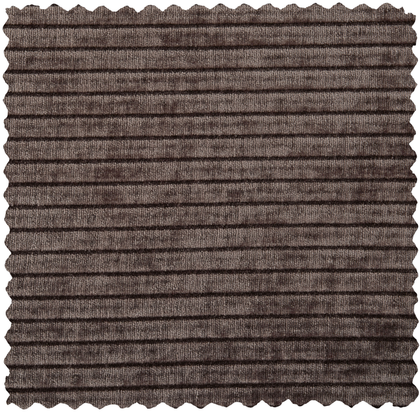Vtwonen WOOOD Mojo Poef - Ribstof - Bruin - 80x60x45