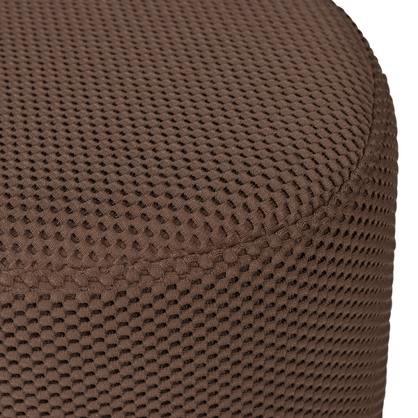 Vtwonen WOOOD Poef Puuk - Mesh - Espresso - 38x40x40