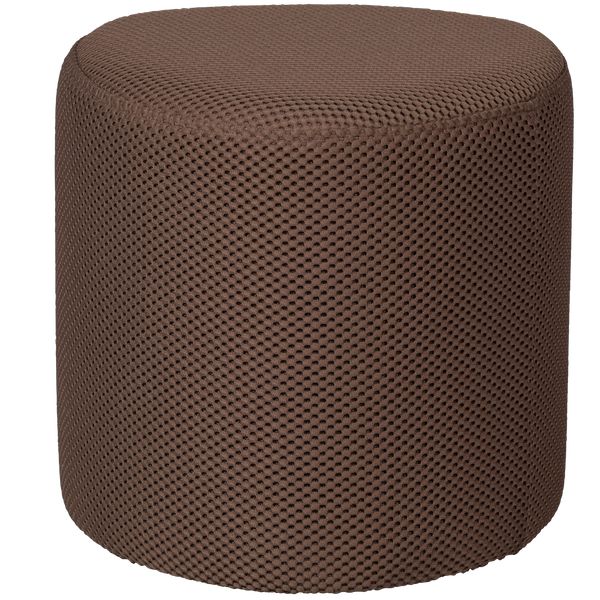 vtwonen WOOOD poef Puuk - Mesh - Espresso - 38x40x40