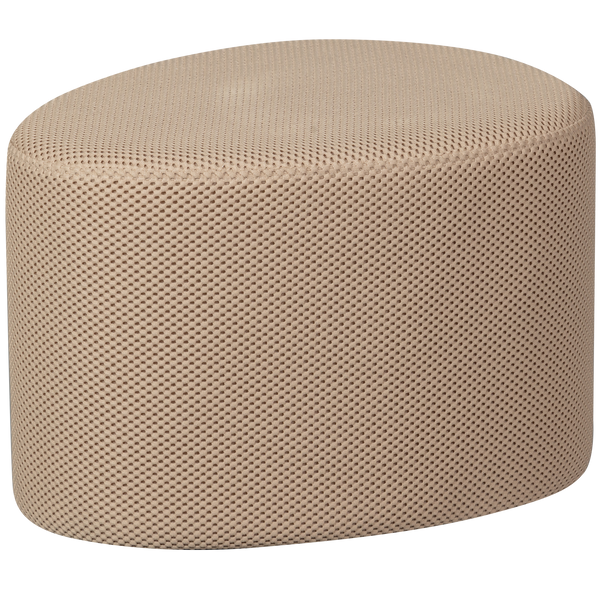 Vtwonen WOOOD Poef Puuk - Mesh - Naturel - 38x60x47