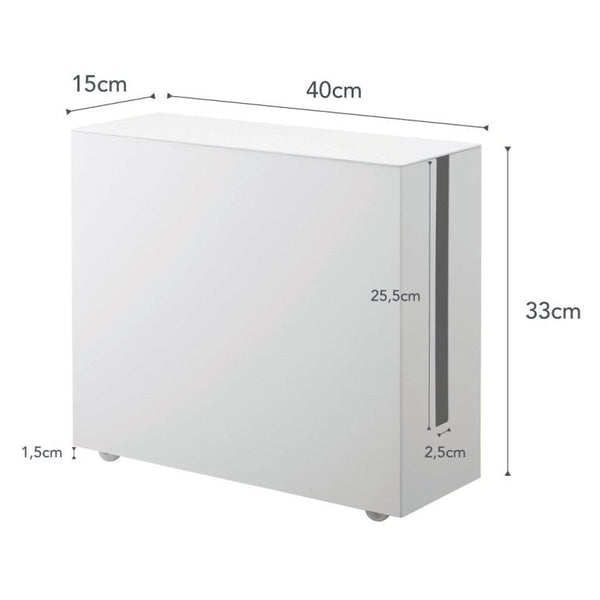 Vtwonen Yamazaki Kabelbox Met Wielen - Tower - Wit