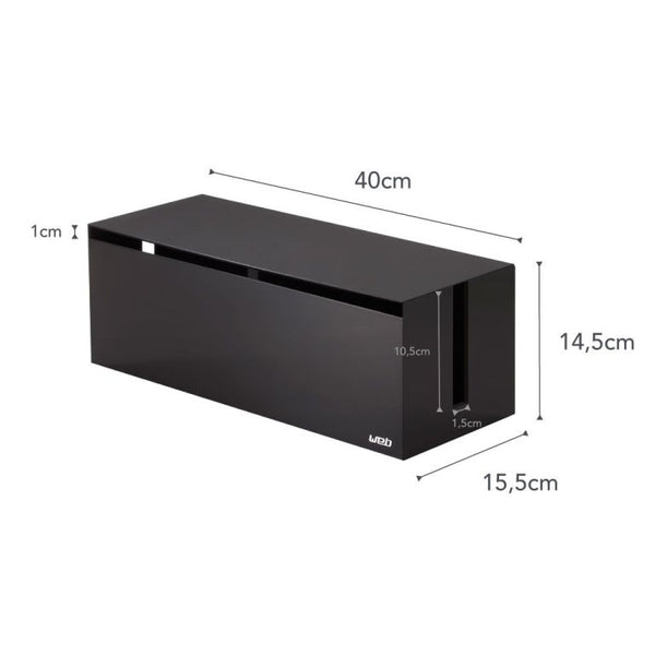 Vtwonen Yamazaki Kabelbox - Web - Zwart