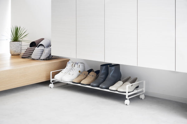 Vtwonen Yamazaki Schoenenrek Met Wielen - Tower - Wit
