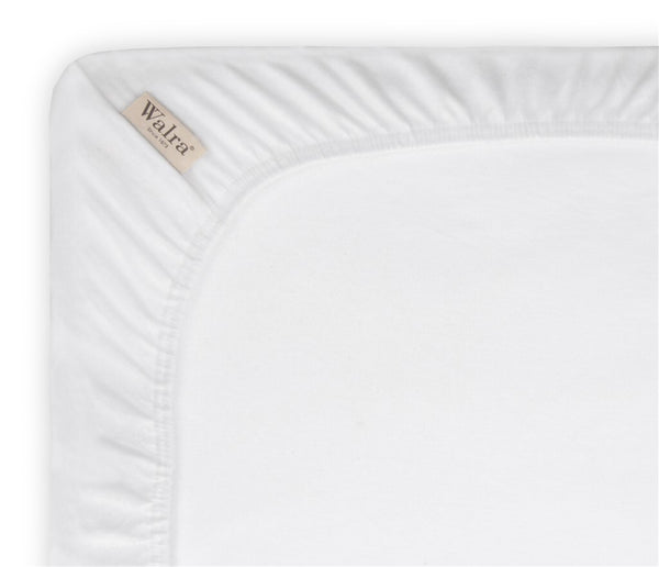 Vtwonen Walra - Molton Cotton Cover Split-Topper - 180x200/210 Cm - Wit