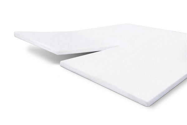 vtwonen Walra - Molton Cotton Cover Split-Topper - 180x200/210 cm - Wit