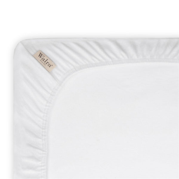 Vtwonen Walra - Molton Cotton Cover Topper - 80x200 Cm - Wit