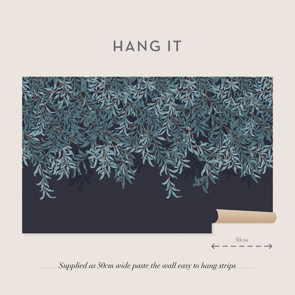 Vtwonen William Morris At Home Fotobehang Willow Bough Navy