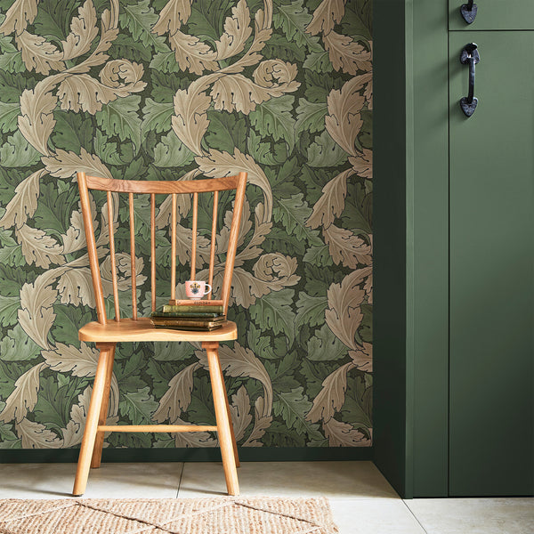 Vtwonen William Morris At Home Vliesbehang Acanthus Green