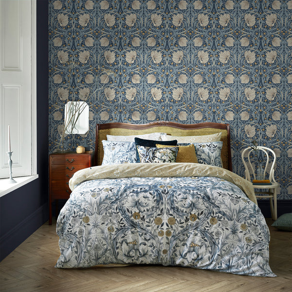 Vtwonen William Morris At Home Vliesbehang Pimpernel Blue