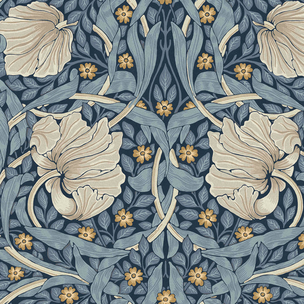 vtwonen William Morris at Home vliesbehang Pimpernel Blue vtwonen William Morris at Home vliesbehang Pimpernel Blue