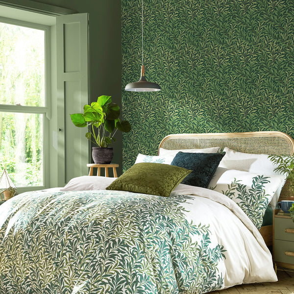 Vtwonen William Morris At Home Vliesbehang Willow Bough Deep Green