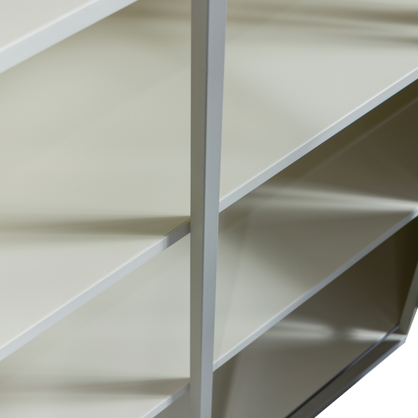 Vtwonen WOOOD 3-deurs Vitrinekast XL Exhibit - Metaal - Zand - 200x140x44