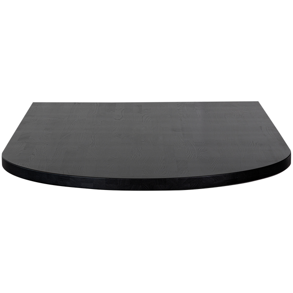 vtwonen WOOOD lungo onderdeel tafelblad rond Tablo - Essen - Zwart - 5x210x120