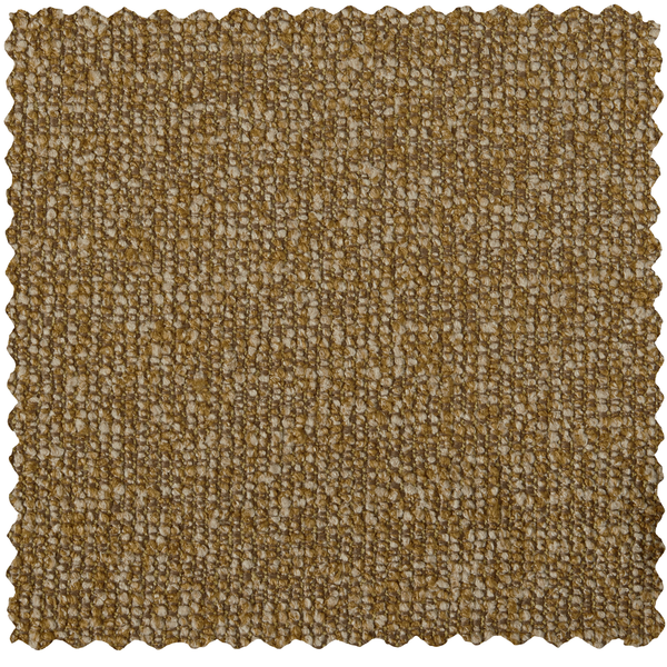 Vtwonen WOOOD Mojo Poef - Bouclé - Geel/Bruin Melange - 80x60x45