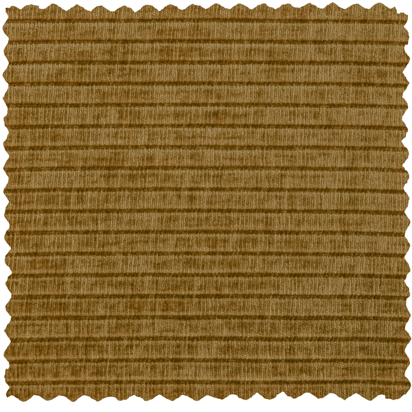 Vtwonen WOOOD Mojo Poef - Ribstof - Honing Geel - 80x60x45