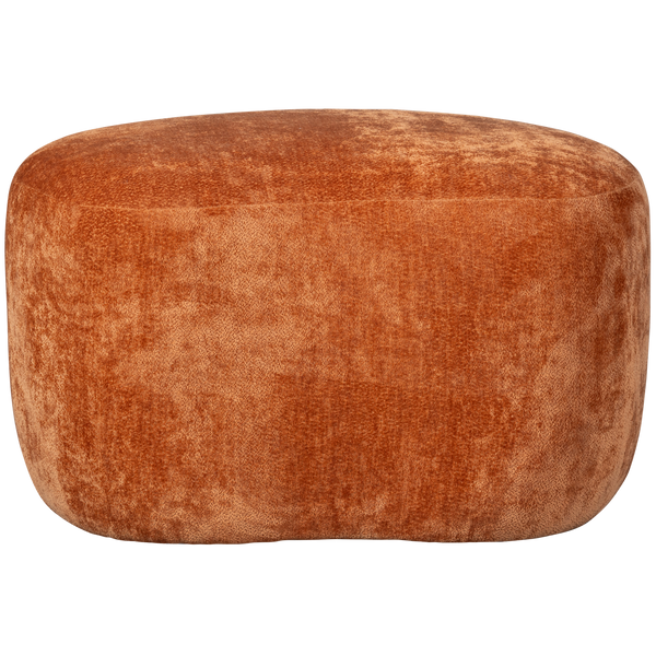 vtwonen WOOOD organische poef Popular - Polyester - Cinnamon - 46x73x49