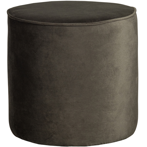 vtwonen WOOOD poef hoog Sara - Velvet - Warm Groen - 46x46x46