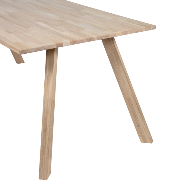 vtwonen WOOOD tafelblad incl. 3-standen poot vierkant Tablo - Eiken - 180x90cm