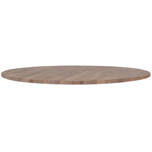 vtwonen WOOOD tafelblad rond Tablo - Eiken - Grijze Olie - 2 4x120x120