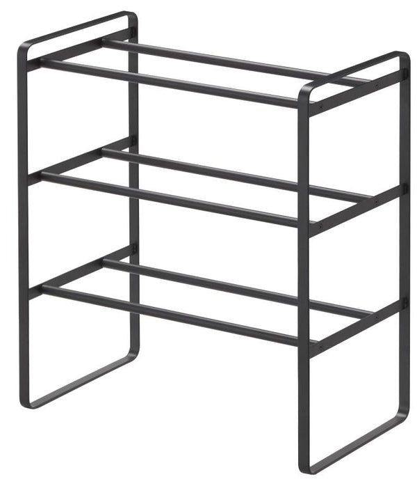Vtwonen Yamazaki Schoenenrek Uitschuifbaar - Frame - 3 Niveaus - Zwart