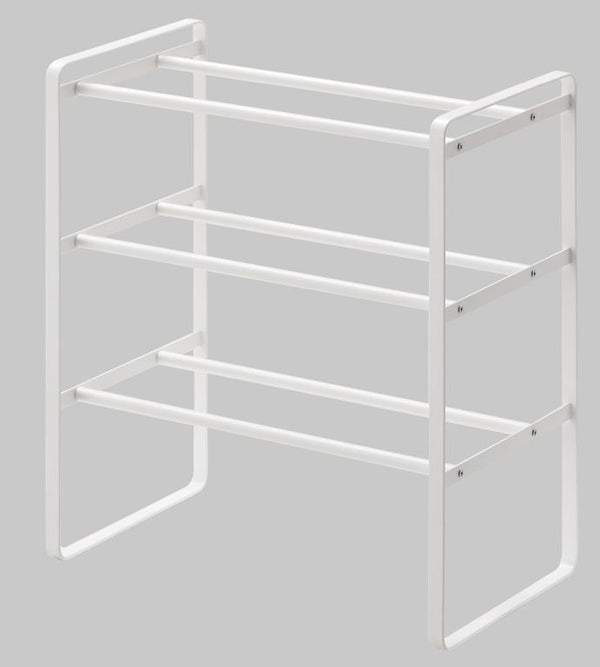 Vtwonen Yamazaki Schoenenrek Uitschuifbaar - Frame - 3 Niveaus - Wit