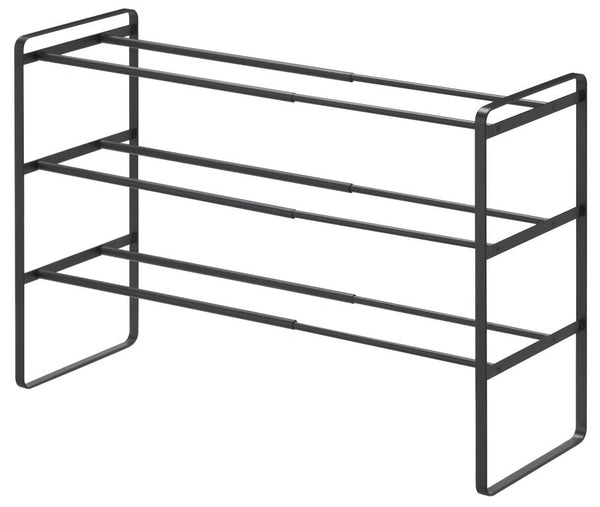 vtwonen Yamazaki Schoenenrek Uitschuifbaar - Frame - 3 niveaus - Zwart