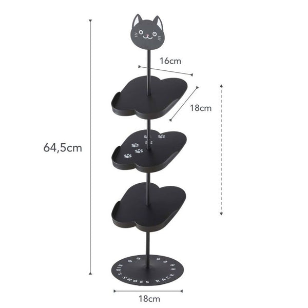 Vtwonen Yamazaki Schoenenrek Voor Kinderen - Kat - Zwart